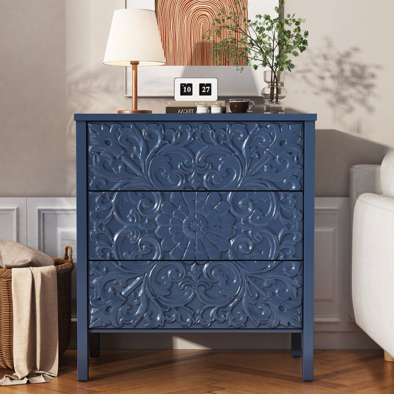 Platt Farmhouse 3-Drawer Dresser